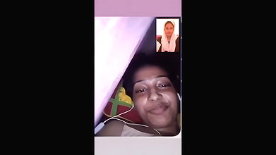Village girl showing her boobs in videocall